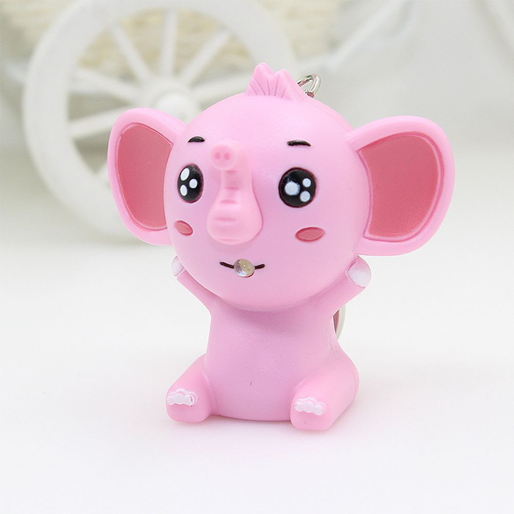 

Children s Gifts Mini Flashlight Vocal Key Chain Key Ring LED Lights Luminous серый