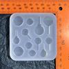 Silicone Quicksand Shaker Filling Mold for DIY Jewelry Making,Pendant,Keychain