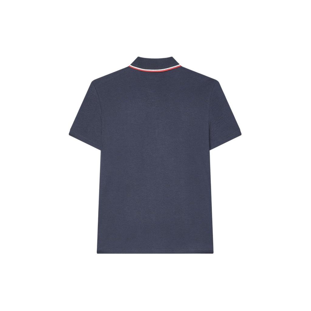 FILA Embroidered Logo Knitted Casual Short Sleeve Polo Shirt Women Polo Shirts Legendary-Blue F11W341104ANV