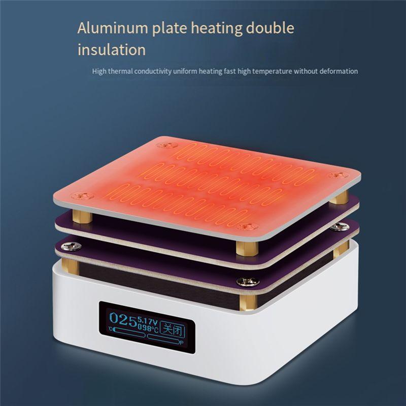 AEE4-PD65W Mini Hot Plate Digital Soldering Preheating Rework Station PCB SMD Board Soldering Plate Heating Table Repair Tool