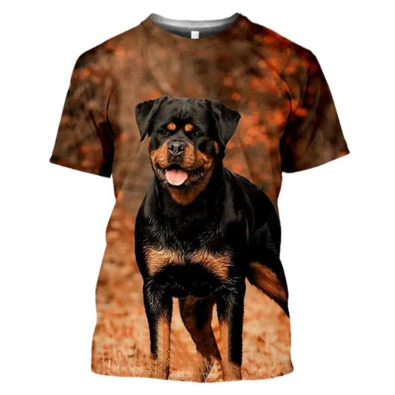 

Rottweiler Dog Animal 3D Print T Shirt Men s Casual Hip Hop Harajuku Fitness Summer Short Sleeve Tops Tee Pet Dog Unisex Clothes 6XL