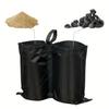 Black Single Outdoor Tent Windproof Sandbag / Fixed Sandbag / Sunshade Anchor Sandbag / Windproof Sand Pack Bag