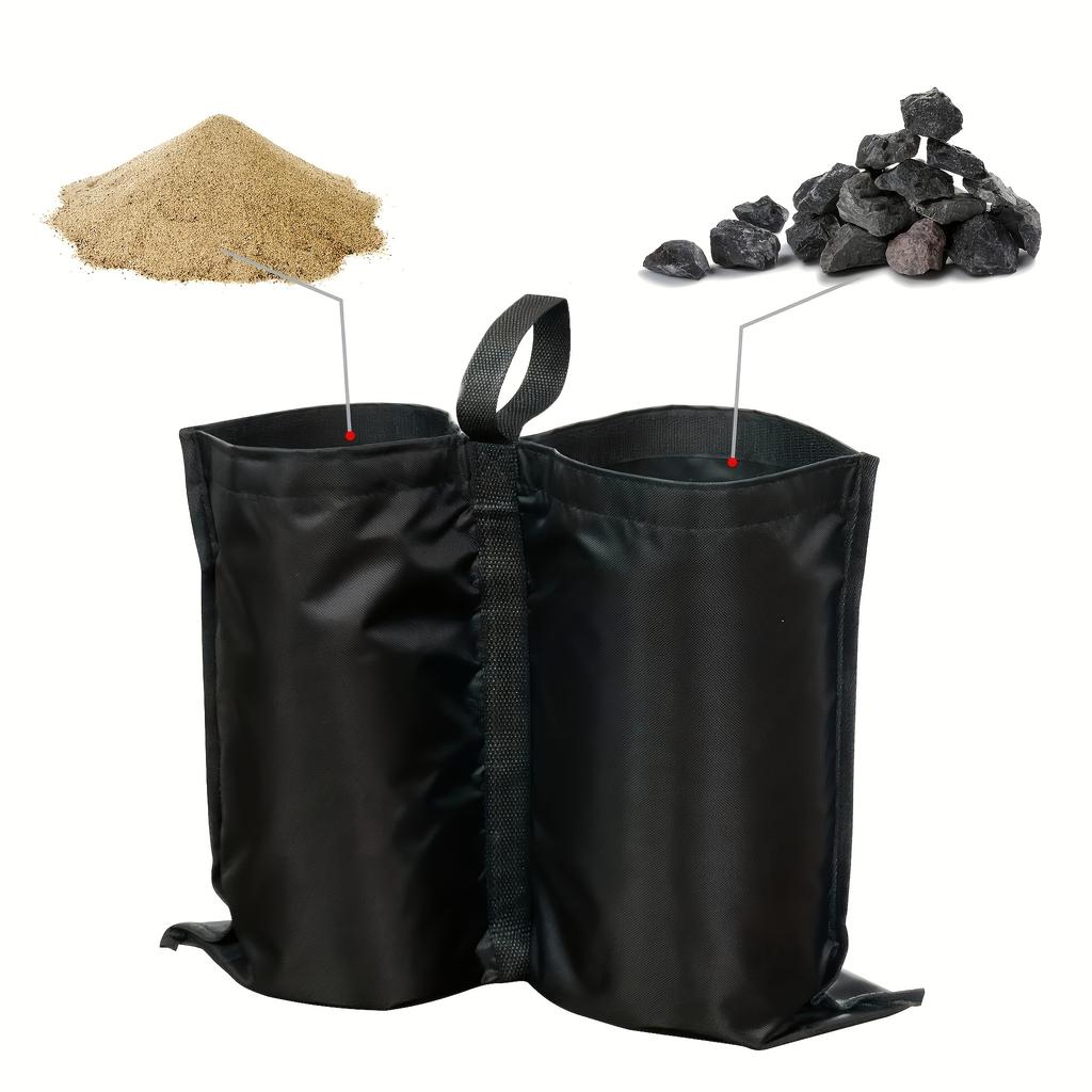 Black Single Outdoor Tent Windproof Sandbag / Fixed Sandbag / Sunshade Anchor Sandbag / Windproof Sand Pack Bag