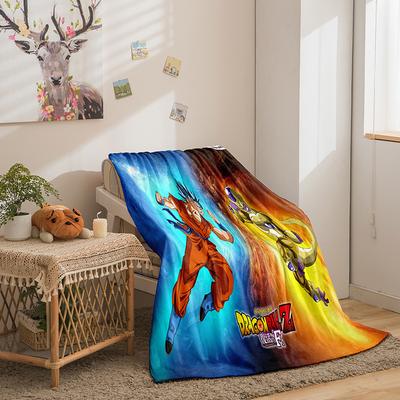 Cartoon Dragon Ball Wukong Series Double-Sided Flannel 3D Digital Printing Blanket Blanket