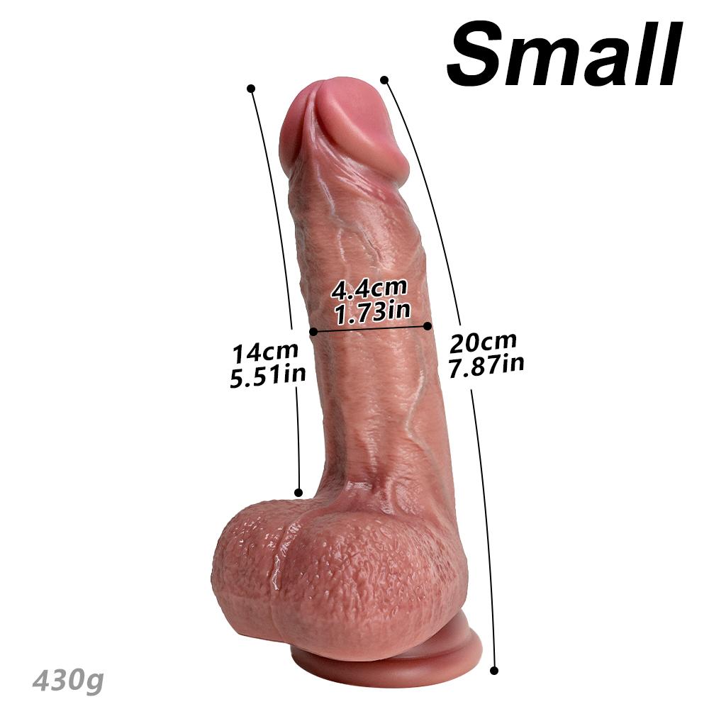 Dildo Anale Grande in Silicone a Doppia Densità Tipo Pelle per Punto G Circonferenza Dildo Giganti Pene Realistico Giocattolo Sessuale Dildo con Ventosa Giocattoli Sessuali per Donne