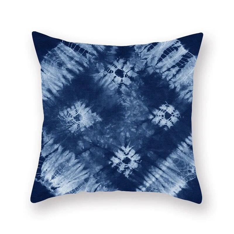 

45x45 см синяя абстрактная наволочка с бабочкой и геометрическим узором, удобная наволочка для сиденья дивана, модный домашний декор 40x40cm