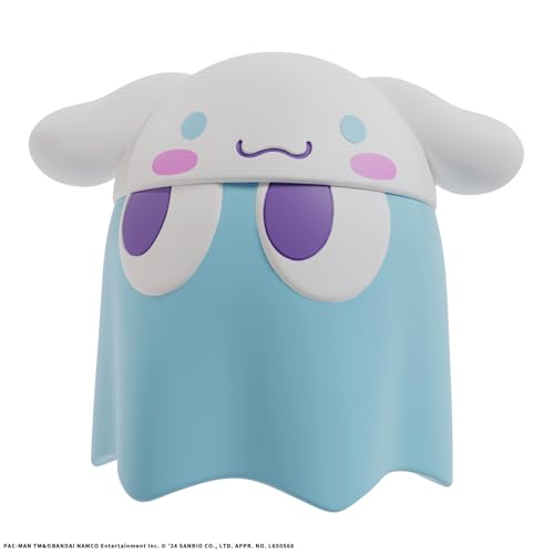 Chibi Collect Figure Pac-Man x Sanrio Characters Deluxe Ghost Cinnamoroll Original Color Ver. Approximately 100mm PVC Pre-painted Figure