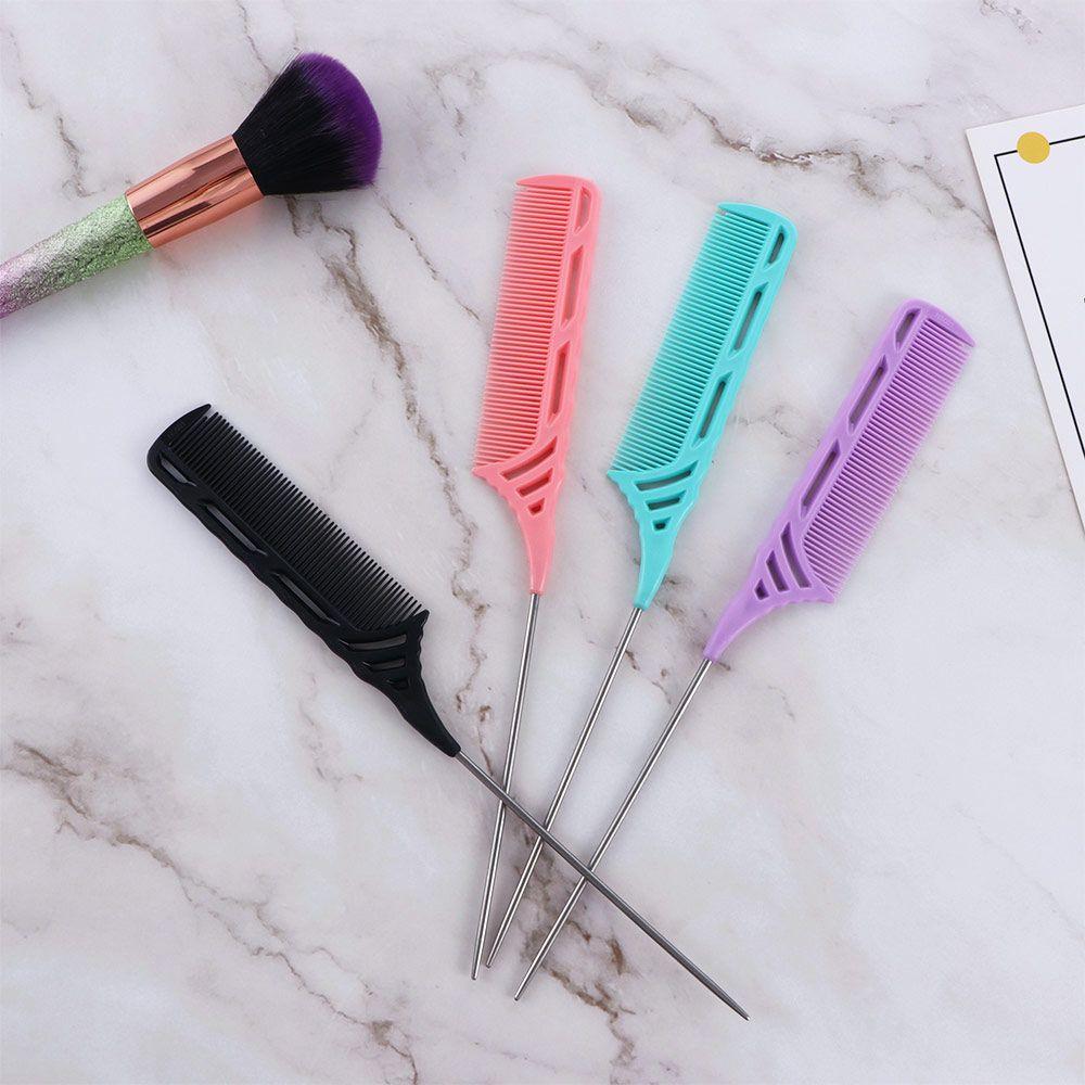 Hairdressing Hair Beauty Tools Hair Cutting Fine-tooth Rat Tail Combs Hair Edge Trimmer Sharp Tail Styling Comb Hair Tail Comb