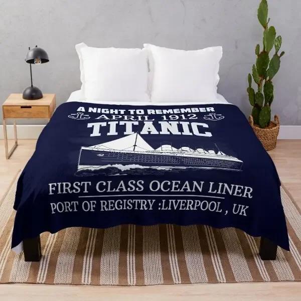 Titanic Sinking Throw Blanket Super Soft Fuzzy Cozy Warm Plush Blanket for Bed Couch Chair Living Room Spring Fall Winter Spring