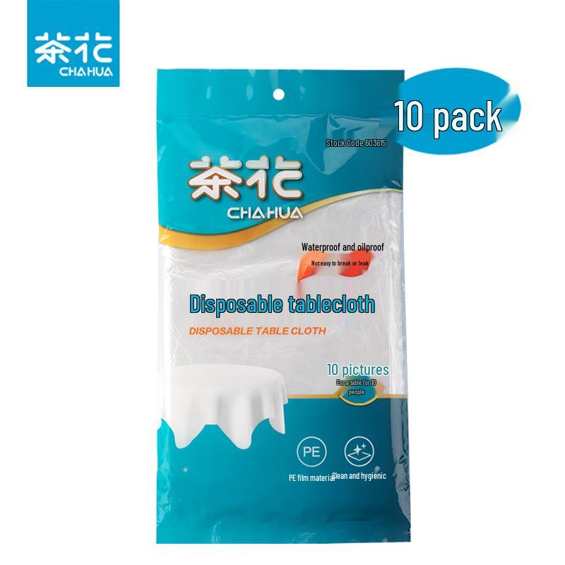 

Chahua Disposable Plastic Tablecloth