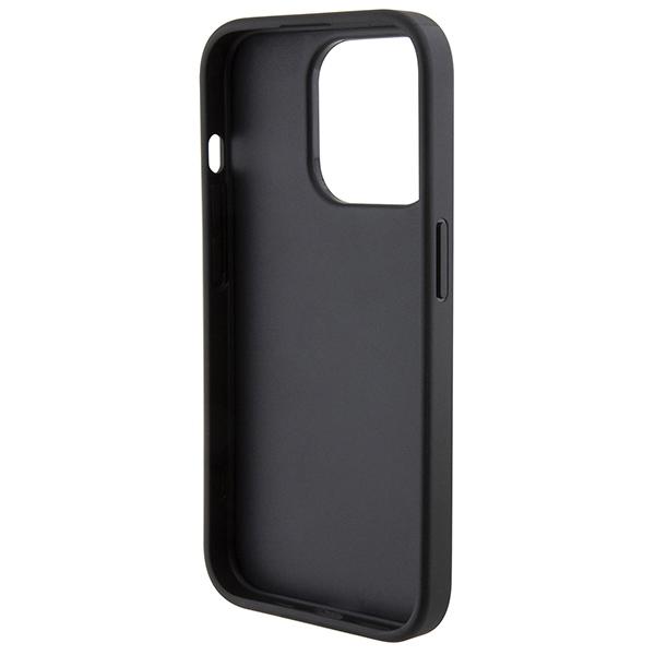 Ferrari Fehcp15Lpwak Iphone 15 Pro 6.1 Czarny/Black Hardcase Perforated Waves Metal Logo