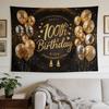 A Stylish Tapestry, Golden Balloons Celebrate 100Th Birthday, Perfect for Home Bedroom Dorm Wall Decor