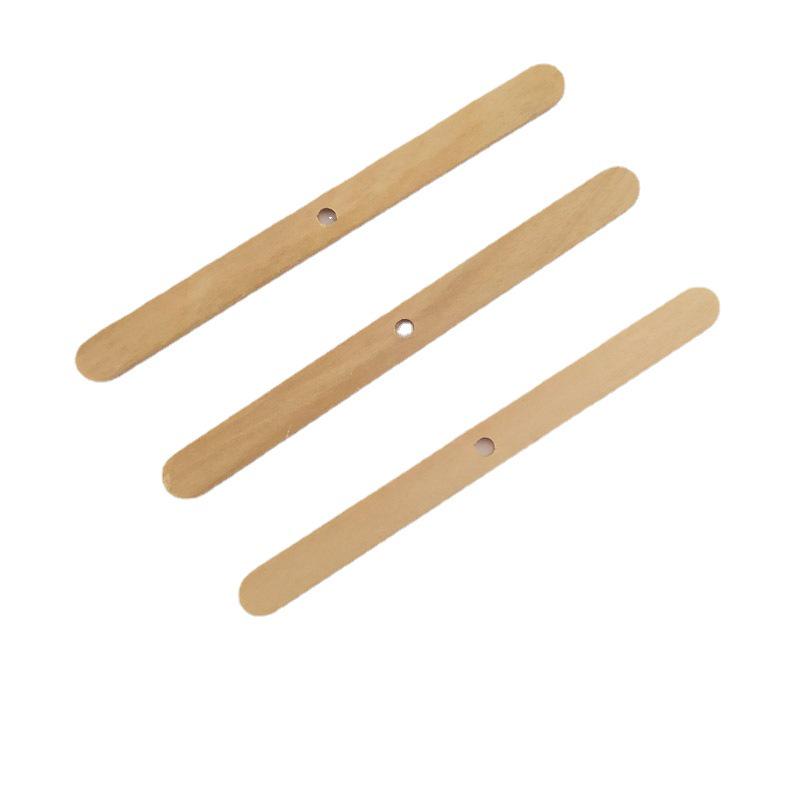 DIY Smokeless Wooden Candle Wicks with Metal Holders, Pure Cotton, 24-48 Strands, for Homemade Scented Candles
