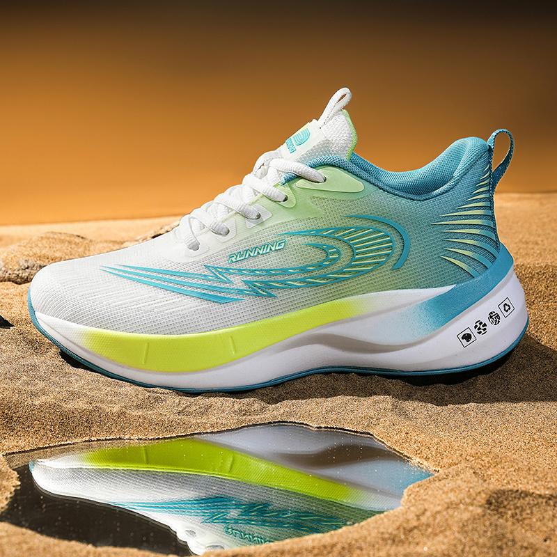 Summer Running Shoes For Men Breathable Rebound Casual Sneakers Men's Outdoor Non-Slip Walking Shoes Trendy Lace-Up Man Sneakers