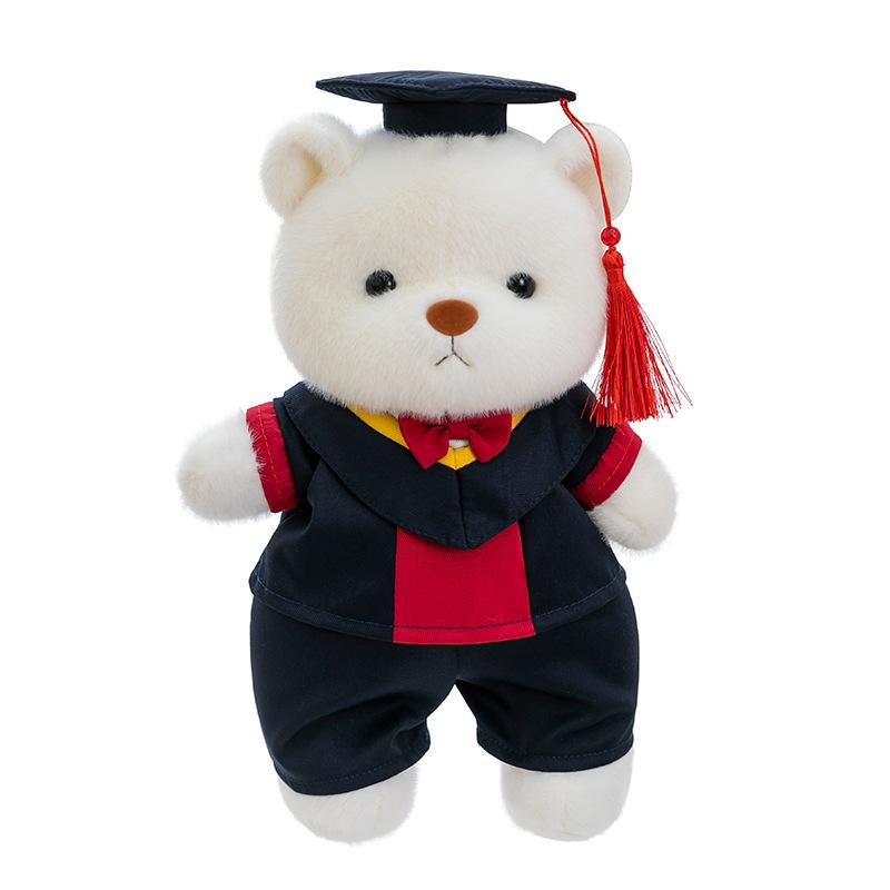 Cartoon Doctor Joint Bear Plush Toy Children's Birthday Gift Graduation Souvenir Desk Ornament