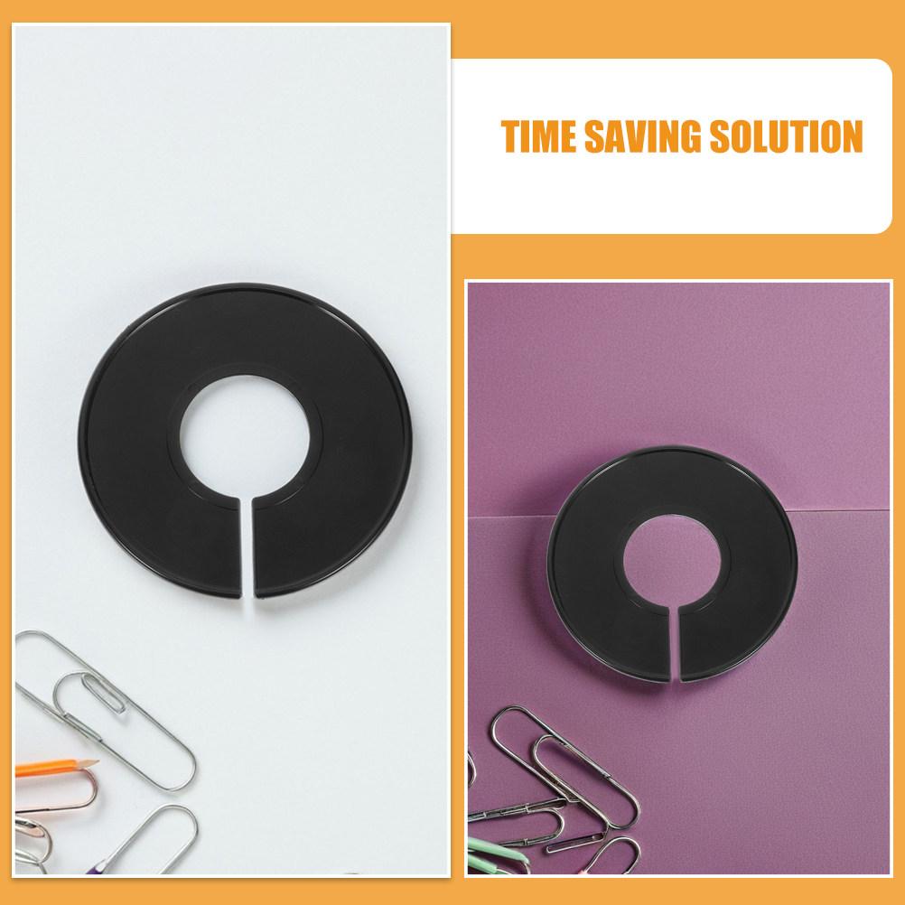 10Pcs Plastic Closet Size Dividers Round Hanger Labels for Clothes Rack Organization Wardrobe Hanger Separators