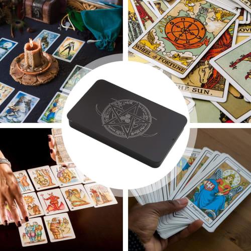Tarot Card Case | Iron Tarot Deck Storage Holder | Lightweight, Portable Organizer for Teens, Adults, and Athletes