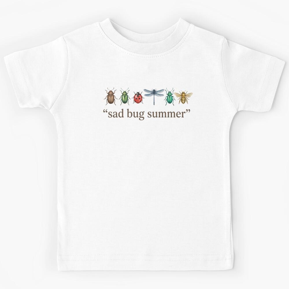 Sad Bug Summer Shirt, Bug Tee, Cottagecore Insect Shirt, Minimal Nature Gift for Her Kids T-Shirt 120