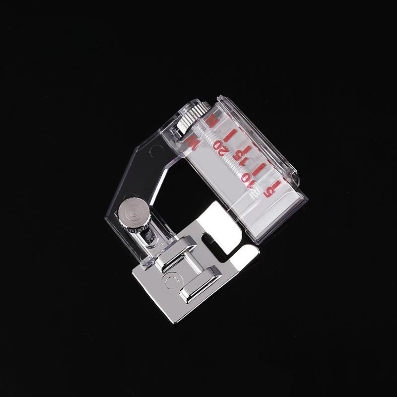 Adjustable Bias Tape Binding Foot Snap On Presser Foot For Singer Brother and Most of Low Shank Sewing Machine Accessories