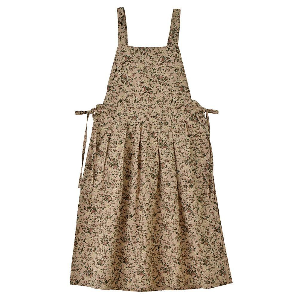 Floral Printed Household Work Apron Cotton Waiter Extended Aprons Kitchen Cooking Apron  Garden
