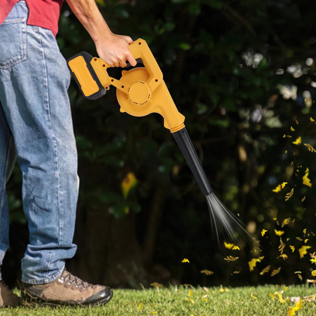 2 In 1 Cordless Electric Air Blower Vacuum Cleannig Blower Blowing Suction Leaf Dust Collector For With 2 Batteries & 1 Charger
