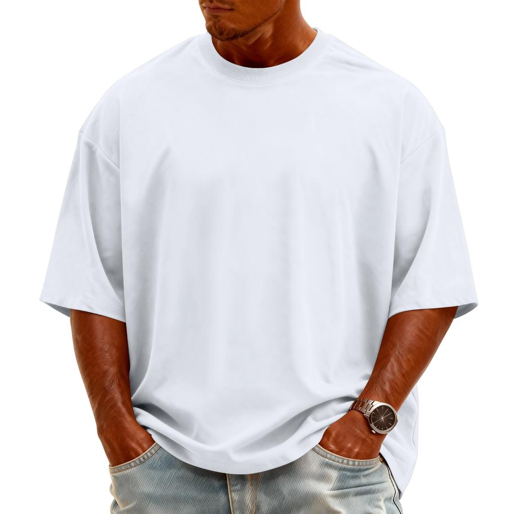 Men's Knit -Neck Short Sleeve T-Shirt | Fashion Casual Pullover For Daily & Weekend Wear