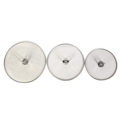 Edelstahl-Abdeckung Deckel Öl Proofing Bratpfanne Splatter Screen Spill Proof