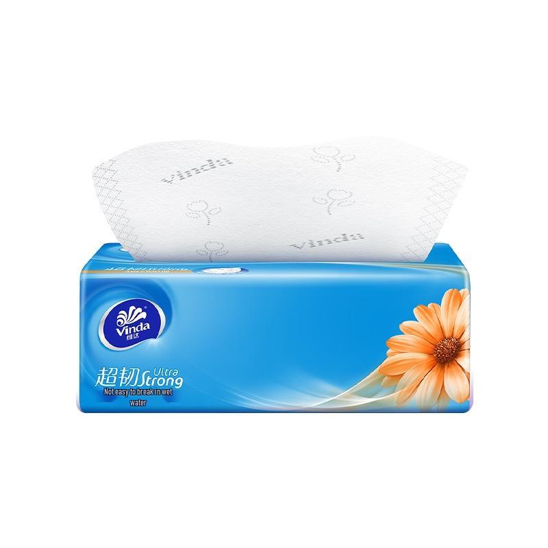 

Vinda Надміцні 3-шарові серветки для обличчя, 100 штук, 24 упаковки Сімейна вигідна упаковка