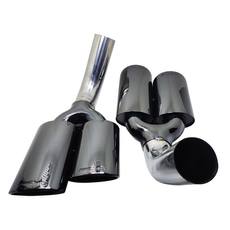 Mercedes-Benz G-Class (07-15) Dual Outlet AMG W463 Black Stainless Steel Tailpipe Exhaust.