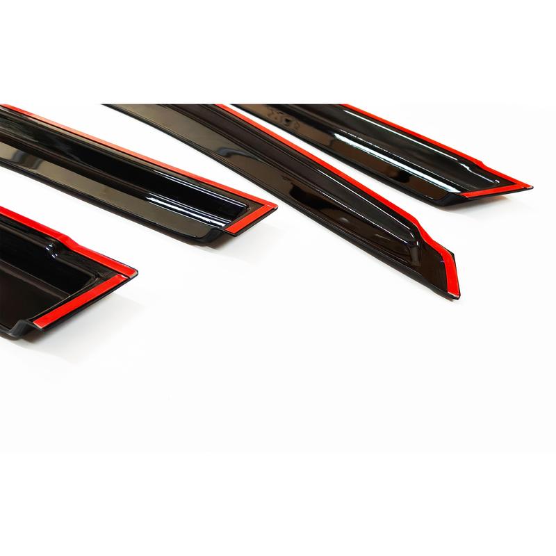 Window Visor for Toyota Prado FJ150 2009-2023 | 4pcs Rain Guard Wind Deflector | Car Weather Shield Accessory