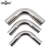SS304/SS316L Hose Barb Elbows Food Grade 90 Degree Elbow with Hose Adaptor 12.7MM-102MM Sanitary Polished Hose Coupling Elbows