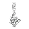 Decorative Charms Genuine Copper Heart Pendant Piece Letter Name Charm Decorations Bead Elements Suitable For Authentic Bracelet Style For Women