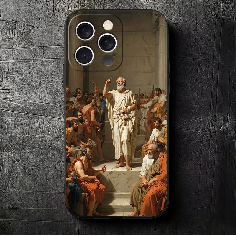 

Эстетика Возрождения Искусство Живопись Мягкий Чехол для Телефона для iPhone 16 16E 17 Air 15 Pro Max 14 Plus 13 Mini 11 12 7 Черный Защитный Задний Чехол iPhone 14 Pro