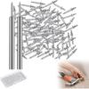 Double Head Nail Set with Convenient Sleeve Installation Tool Seamless Skirting Fastener Set Suitable for Baseboards