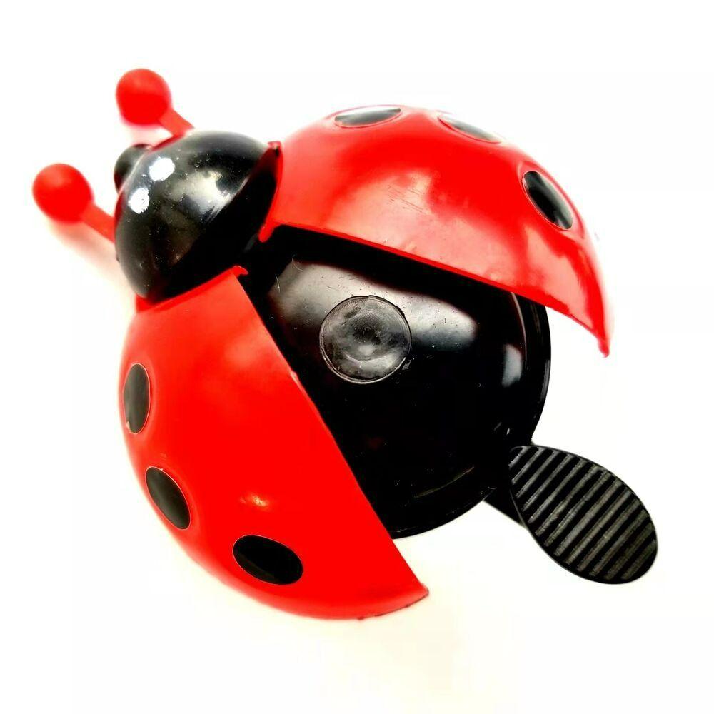 4 Colors Ladybug Bicycle Bell Cartoon Bike Warning Horn Novelty Bike Bell  Boys