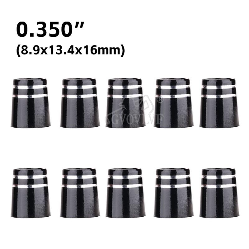 10pcs Golf Ferrule With Double Chrome Ring Black Size 335 and .350 Fit Driver and Fairway Wood and .370 Fit Iron Golf Accessory 5
