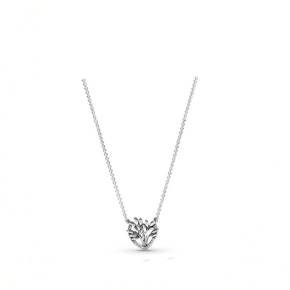 925 Silver Plated Double Ring Necklace Minimalist Collarbone Chain Dainty Layering Jewelry