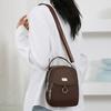 1PC Lady Casual Messenger Bag  Solid Color Multi-function Purse Multi-layer Lightweight Oxford Handbag  Suitable for Going Out