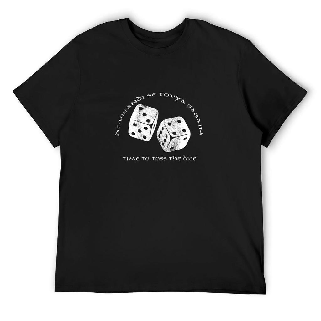 Time To Toss The Dice - Wheel of Time T-Shirt quick-drying vintage tops graphic t shirt vintage mens graphic t-shirts anime