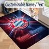 Custom Text Printed Rug Bayern Munich Non Slip Floor Carpet For Home Room Decor
