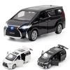 Voiture miniature Lexus LM300h MPV en alliage métallique moulé sous pression, modèle de collection avec son et lumière, cadeau pour garçon et enfant, échelle 1/32
