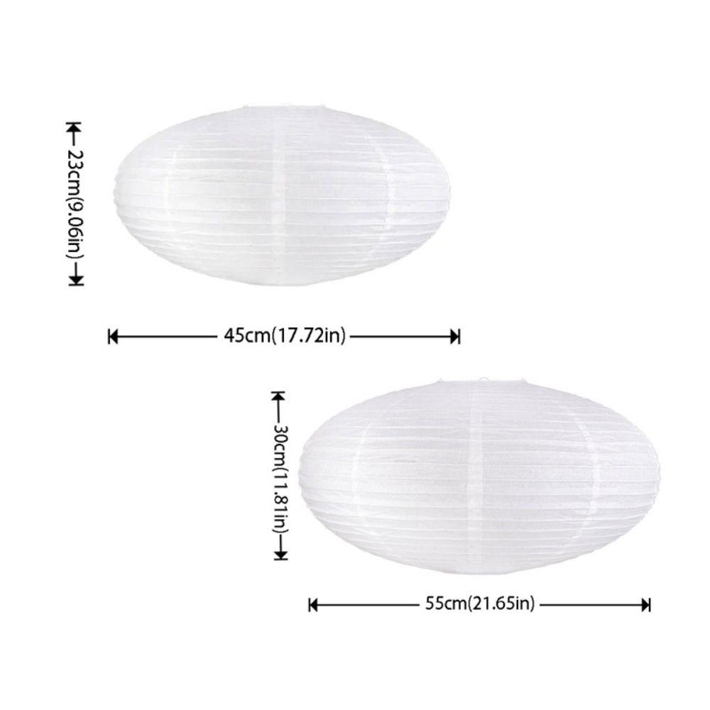 Oval Shape Paper Lamp Flying Saucer Shape Wall Sconce Light Fixture Ball Lampshade  Home Restaurant