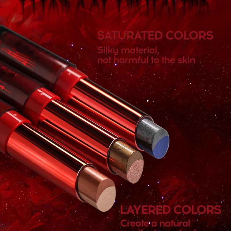 Two-tone Eyeshadow Waterproof Eyeshadow Stick for Lips and Eyes Halloween Eyeshadow