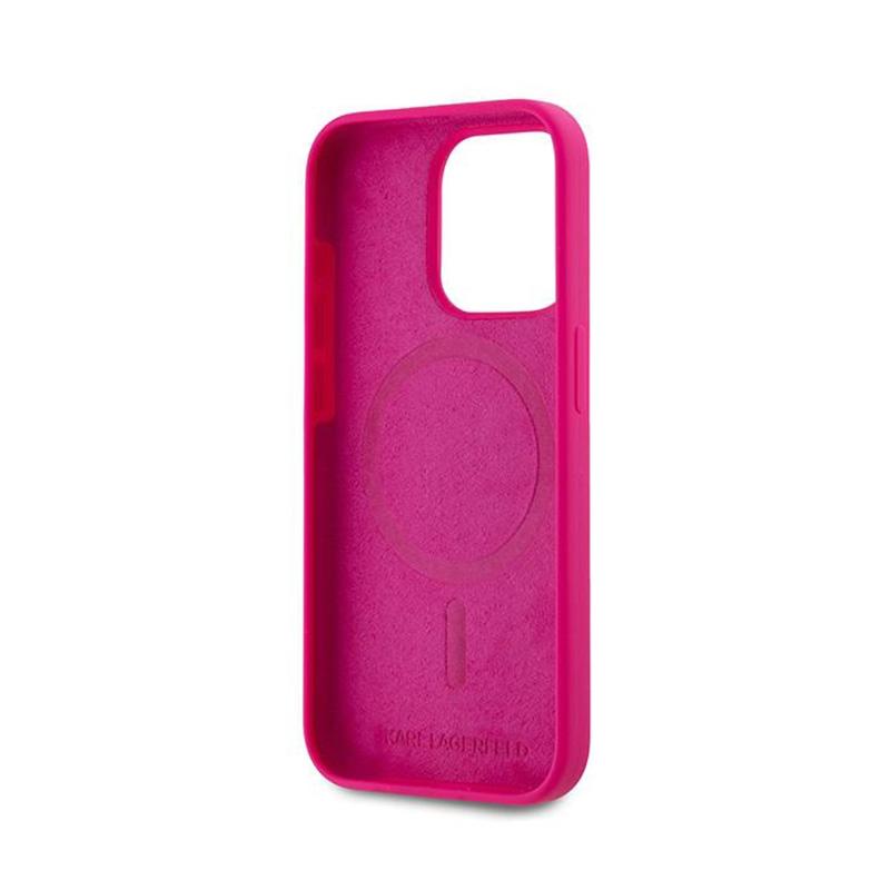 Karl Lagerfeld Silicone Choupette Head Magsafe - Etui Iphone 15 Pro Max (Różowy)