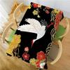 Asian Oriental Heron Bird Floral Rectangle Tablecloth for Table Decor Reusable Kitchen Dining Tablecloth Holiday Party Decor