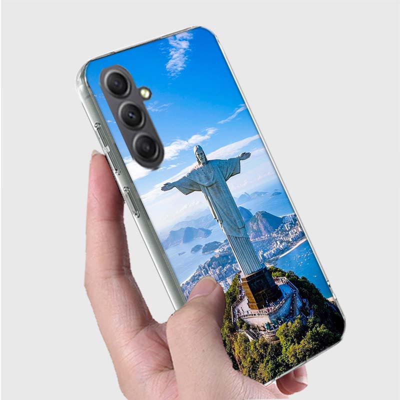 City Brazil Rio de Janeiro Phone Case for Samsung A16 A26 A36 A56 A17 A37 A57 A07 A06 A02S A03 A04S A05S Galaxy Note 20 10 A50S