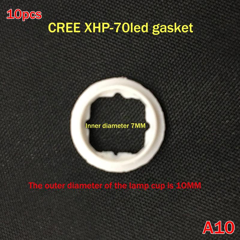 10Pcs Plastic Led Insulation Gasket Stator Spacer For 3535 5050 7070 L2 Xpl Xpg 50 70 Series Led Emitter Diodes