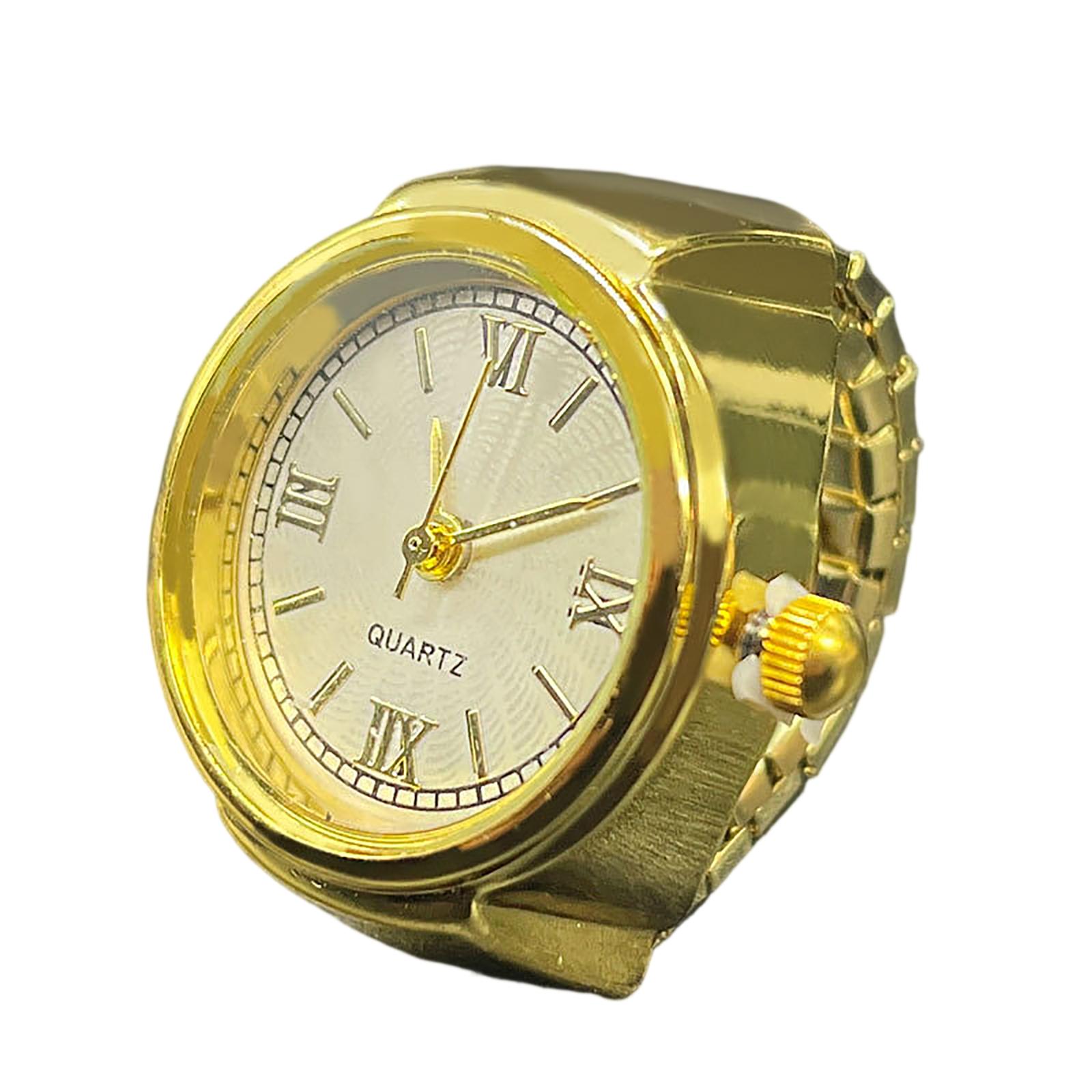 

Часы-кольцо Модные квадратные часы в форме кольца Индивидуальность Креативное ретро-кольцо в стиле Электронные часы One Size