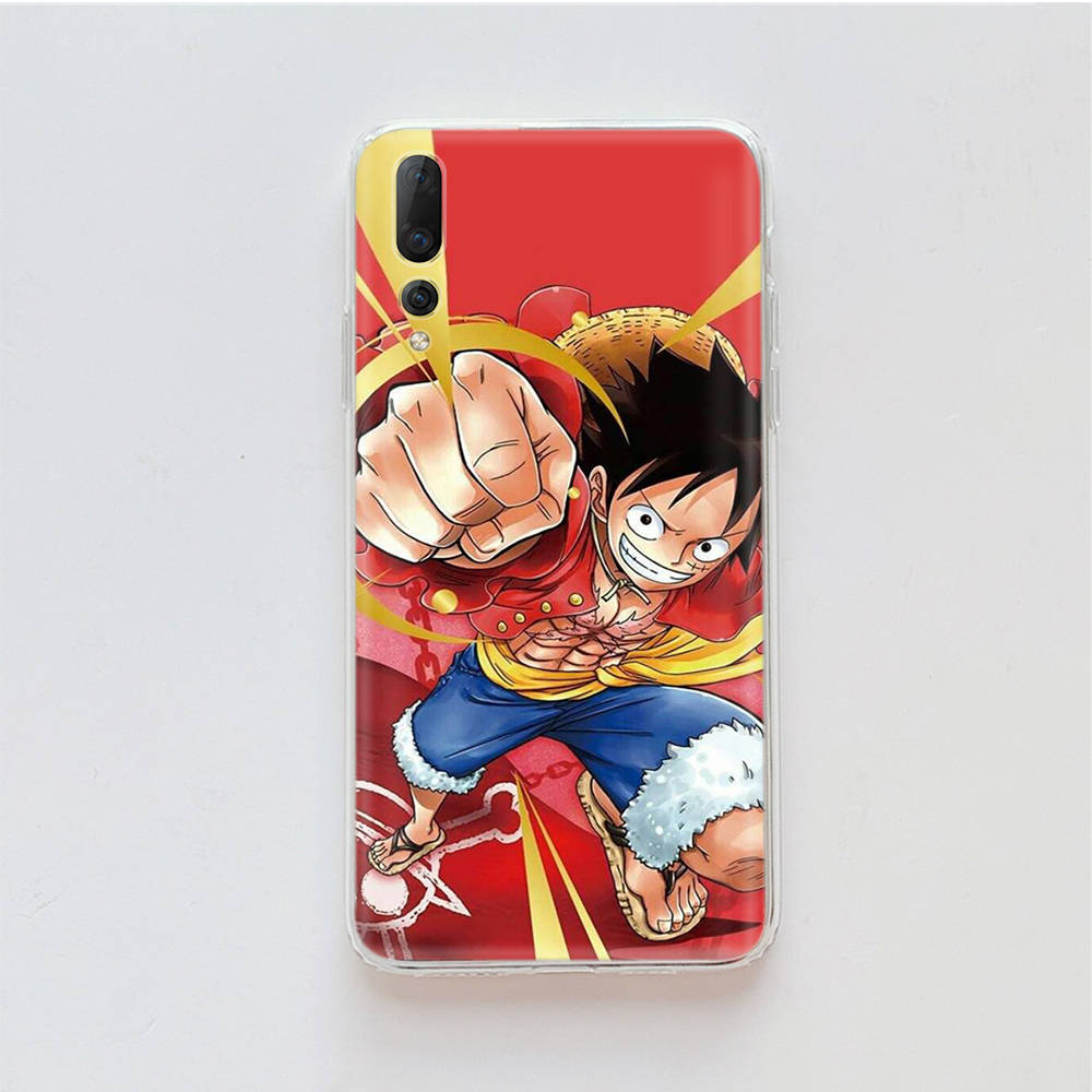 Transparent Case for Samsung A04 A14 A23 M33 M53 Realme 10 9 C35 C55 VIVO X80 Infinix Hot 30 Note 11 Tecno Spark 8P Pro W-75 One Piece Luffy