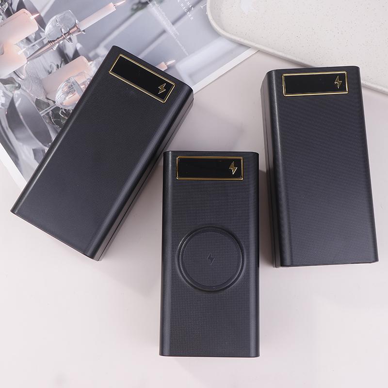 D21 21X18650 Battery Case Welding Free Power Bank Case Pd With Light 18650 Battery Charge Box Detachable Portable Diy Shell